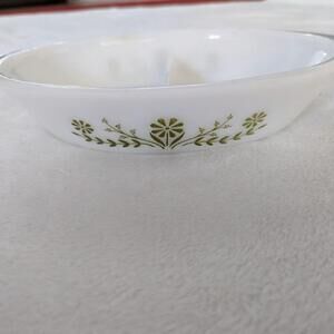 Glasbake Vintage Milkglass Divided Tray